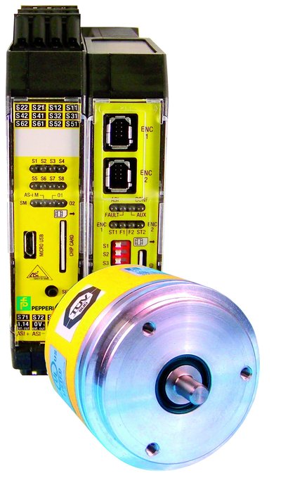Encodeur rotatif de sécurité RVK58S : systèmes d'entraînement conformes SIL3/PLe, à détection de position de rotor